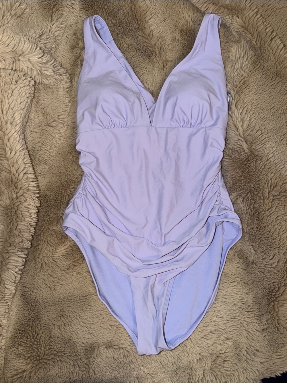 Shade & Shore Pastel Lavender One-Piece Swimsuit